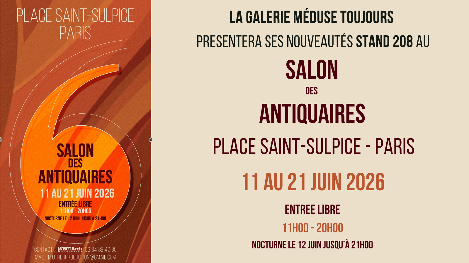 meduse toujours salon des antiquaires édition JUIN 2026